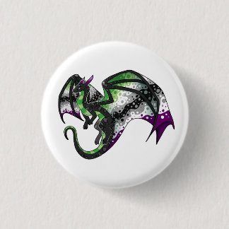 Chapa Redonda De 2,5 Cm Dragón del Orgullo AroAce