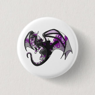 Chapa Redonda De 2,5 Cm Dragón del Orgullo Demisexual