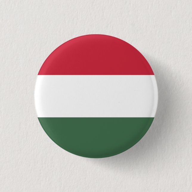 Chapa Redonda De 2,5 Cm Drapeau Hongrie tricolore (Anverso)
