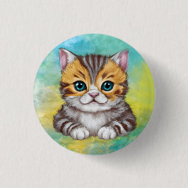 Chapa Redonda De 2,5 Cm Drawing Cat