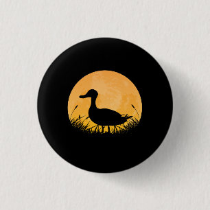 Chapa Redonda De 2,5 Cm Duck Easy Halloween Outfit Mallard Dipper Moon