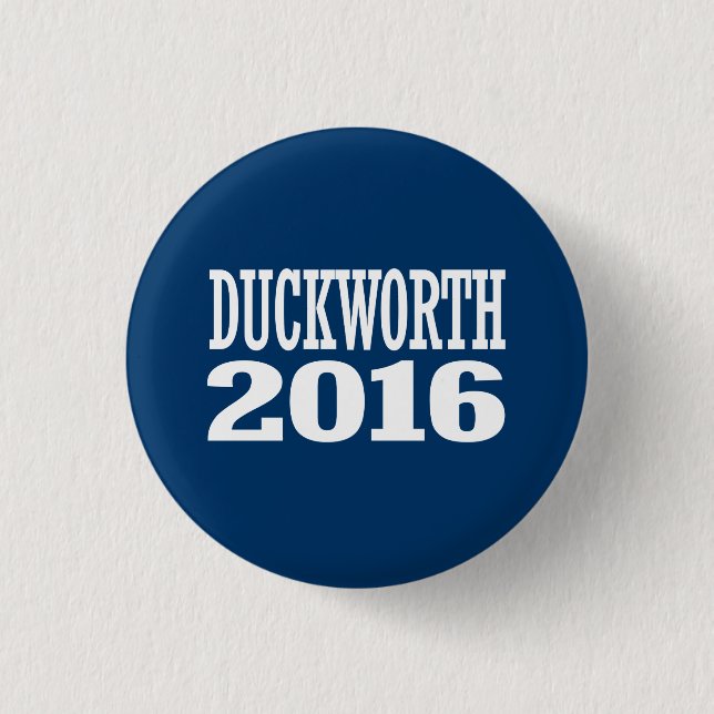 Chapa Redonda De 2,5 Cm Duckworth - Tammy Duckworth 2016 (Anverso)