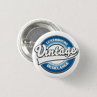 Chapa Redonda De 2,5 Cm Dudelange luxembourg vintage style logo