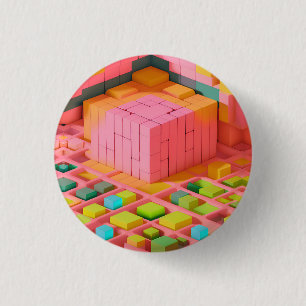 Chapa Redonda De 2,5 Cm Dulce de colores vivos