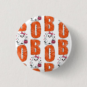 Chapa Redonda De 2,5 Cm Dulce diseño de Halloween del fantasma Kawaii “Boo
