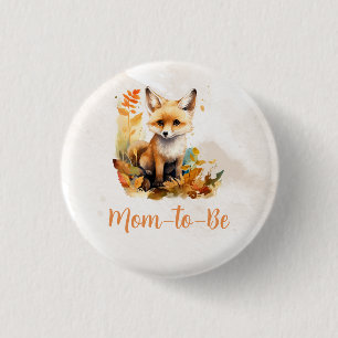 Chapa Redonda De 2,5 Cm Dulce fiesta de bebé Woodland Fox