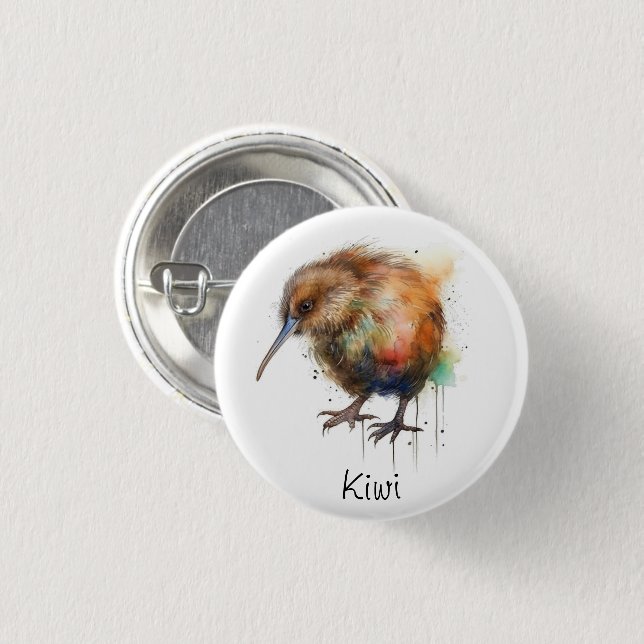 Chapa Redonda De 2,5 Cm Dulce Kiwi, personalizado (Anverso y reverso)