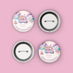 Chapa Redonda De 2,5 Cm Dulce presupuesto, cumpleaños de CandyLane Kid<br><div class="desc">Nuestra colección de cumpleaños "Sweet Celebration Candy Lane" para niños incluye coloridos camiones de caramelos,  paletas y dulces de colores brillantes,  acompañados de una tipografía fantástica para una perfecta celebración de cumpleaños. Consulta nuestra tienda para ver si hay elementos coincidentes.</div>