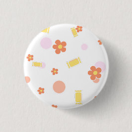 Chapa Redonda De 2,5 Cm dulces y flores