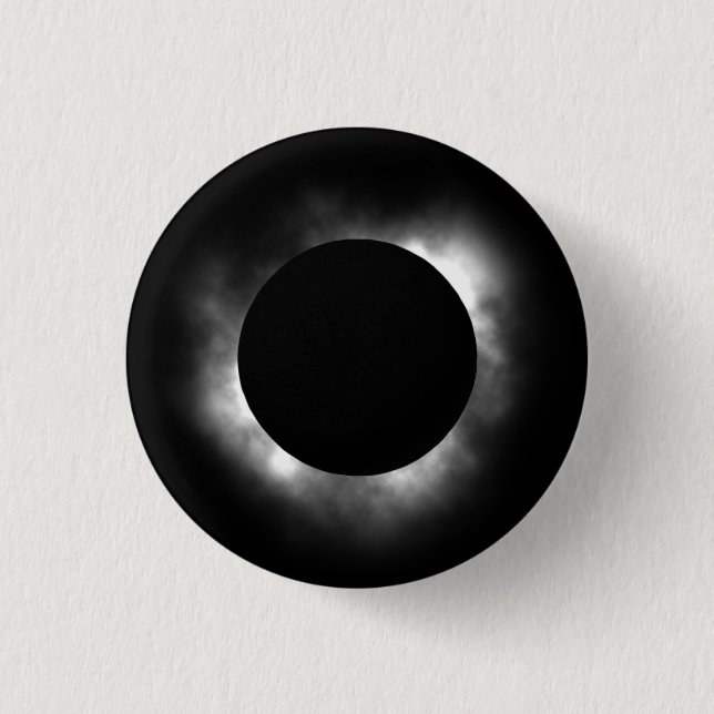 Chapa Redonda De 2,5 Cm Eclipse total (Anverso)