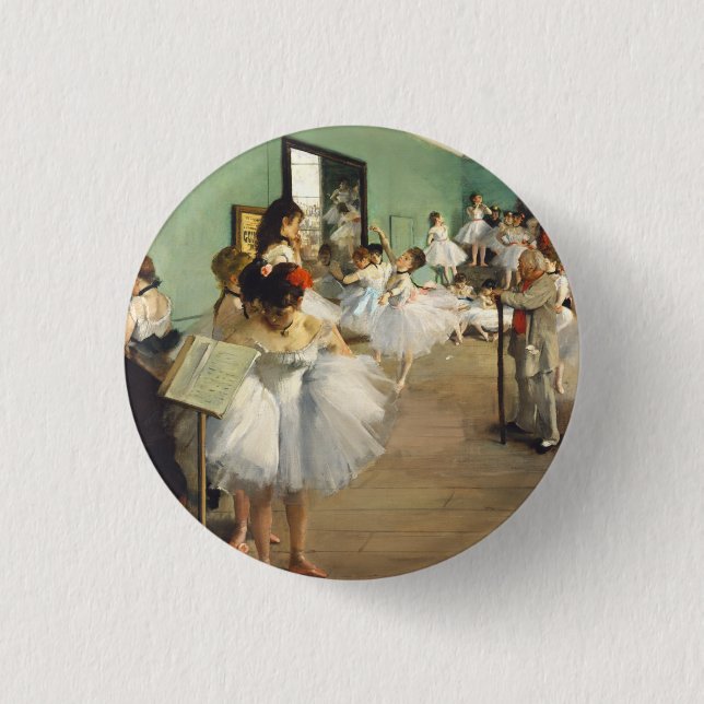 Chapa Redonda De 2,5 Cm Edgar Degas (Anverso)