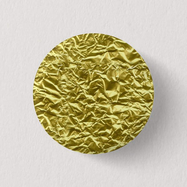 Chapa Redonda De 2,5 Cm Efecto de lámina de oro personalizada (Anverso)