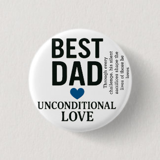 Chapa Redonda De 2,5 Cm El amor de un padre es un faro de fuerza
