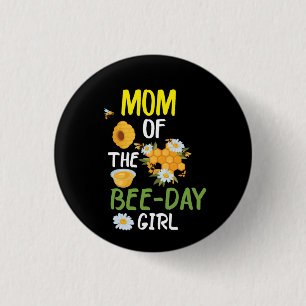Chapa Redonda De 2,5 Cm El apicultor Art Mom Del Chica De Abejas 2