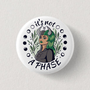 Chapa Redonda De 2,5 Cm El arte Chica gótico alternativo no es una fase