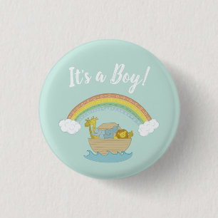 Chapa Redonda De 2,5 Cm El Baby Shower Ark Boho de Noah