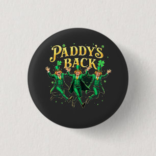 Chapa Redonda De 2,5 Cm El baile de Trump en el Día de San Patricio de Pad