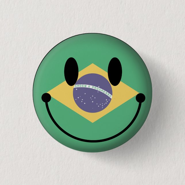 Chapa Redonda De 2,5 Cm El Brasil (Anverso)