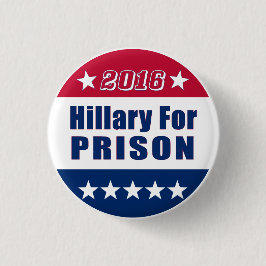 Chapa Redonda De 2,5 Cm El | divertido Hillary para la elección 2016 de la