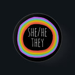 Chapa Redonda De 2,5 Cm ÉL/ELLA/ELLOS Pronuncian el colorido círculo arcoi<br><div class="desc">Decora tu ropa con este botón de arte genial. ¡Hace un gran regalo! Puede personalizar y agregar texto también. Revisa mi tienda por muchos más colores y patrones! Hazme saber si también te gustaría algo personalizado.</div>