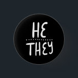 Chapa Redonda De 2,5 Cm ÉL/ELLOS Pronouns Orgullo Manetizado Mínimo<br><div class="desc">Decora tu ropa con este botón de arte genial. ¡Hace un gran regalo! Puede personalizar y agregar texto también. Revisa mi tienda por muchos más colores y patrones! Hazme saber si también te gustaría algo personalizado.</div>