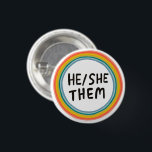 Chapa Redonda De 2,5 Cm ÉL/ELLOS Pronuncian Anillos Círculos Blandos de Ar<br><div class="desc">Decora tu ropa con este botón de arte genial. Puede personalizar y agregar texto también. Revisa mi tienda por muchos más colores y patrones! Hazme saber si también te gustaría algo personalizado.</div>