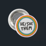 Chapa Redonda De 2,5 Cm ÉL/ELLOS Pronuncian Anillos Círculos Blandos de Ar<br><div class="desc">Decora tu ropa con este botón de arte genial. Puede personalizar y agregar texto también. Revisa mi tienda por muchos más colores y patrones! Hazme saber si también te gustaría algo personalizado.</div>