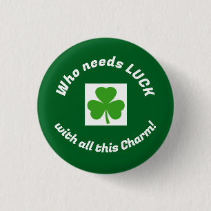Chapa Redonda De 2,5 Cm El encanto de St. Patty