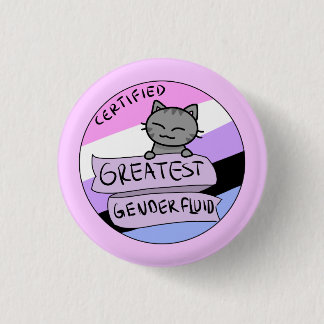 Chapa Redonda De 2,5 Cm El Genderfluid más grande