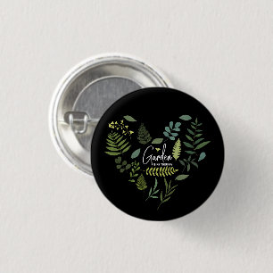Chapa Redonda De 2,5 Cm El jardín es mi terapia - Amantes de las plantas d