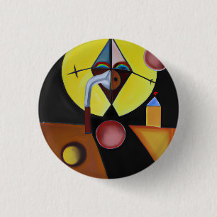Chapa Redonda De 2,5 Cm El Médico de la peste - Pintura de petróleo