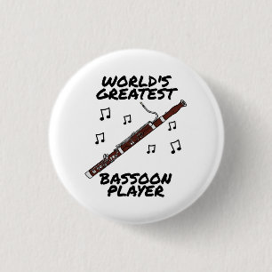 Chapa Redonda De 2,5 Cm El mejor jugador del Bassoon del mundo, bajista gr