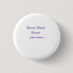 Chapa Redonda De 2,5 Cm El mejor papá del mundo feliz día del padre nombre