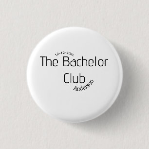 Chapa Redonda De 2,5 Cm el nombre del club de soltero año elegante de moda