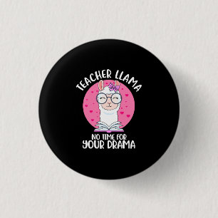 Chapa Redonda De 2,5 Cm El profesor Llama