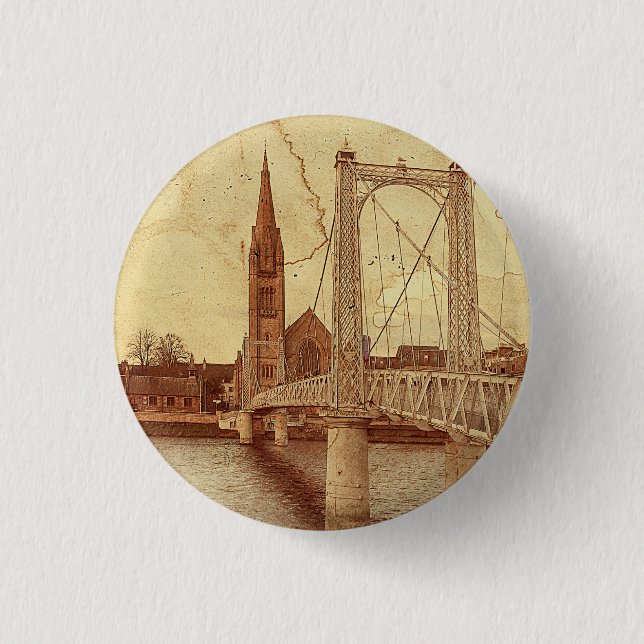 Chapa Redonda De 2,5 Cm El Puente Bouncy (Inverne (Anverso)