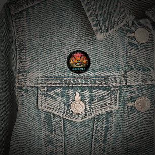 Chapa Redonda De 2,5 Cm El sueño de un gato tropical de Guay