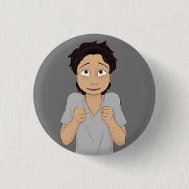 Chapa Redonda De 2,5 Cm El tema antes de que ella consiga le el corazón