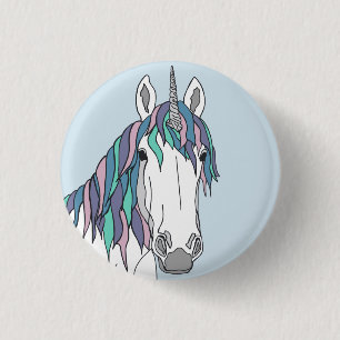 Chapa Redonda De 2,5 Cm El unicornio mágico