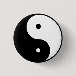 Chapa Redonda De 2,5 Cm el ying y Yang