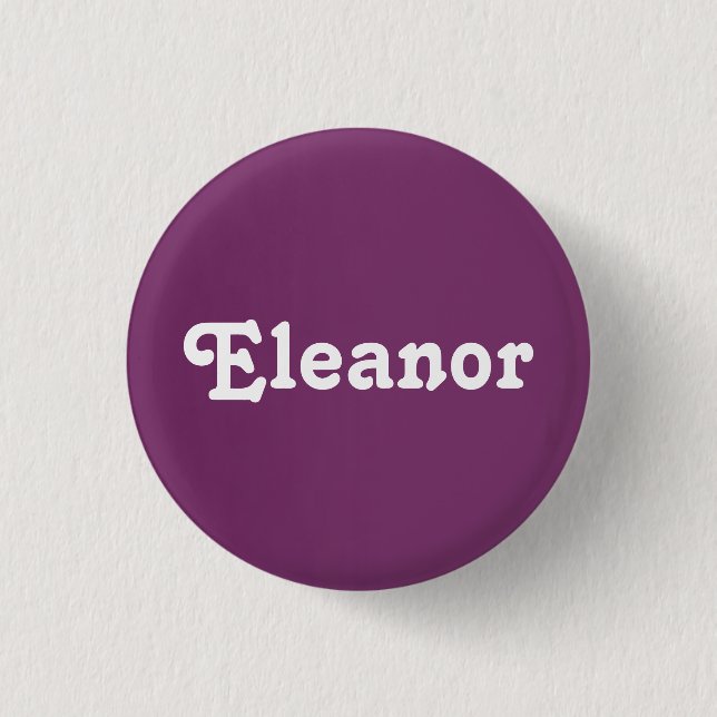 Chapa Redonda De 2,5 Cm Eleanor Button (Anverso)