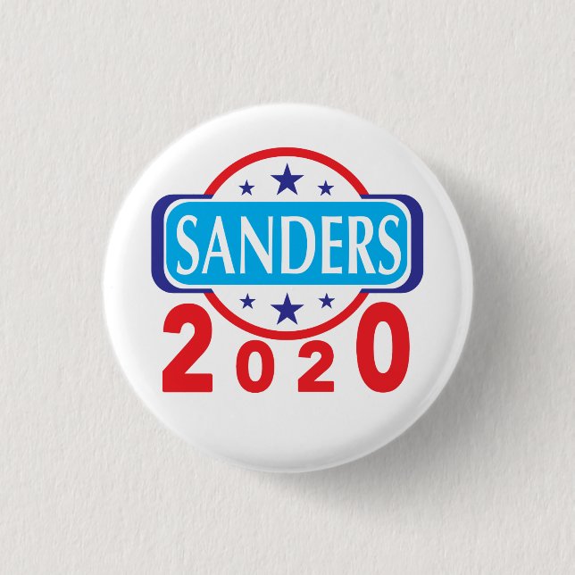 Chapa Redonda De 2,5 Cm Elecciones Sanders 2020 (Anverso)