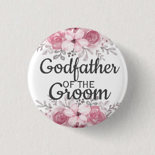 Chapa Redonda De 2,5 Cm Elegante padrino del novio
