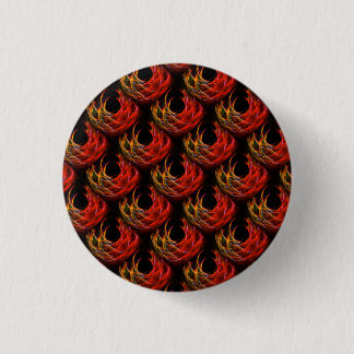 Chapa Redonda De 2,5 Cm Elegante patrón de arte abstracto boho moderno lin