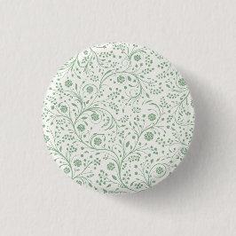 Chapa Redonda De 2,5 Cm Elegante patrón floral botánico – Naturaleza minim