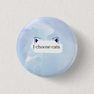 Chapa Redonda De 2,5 Cm Elijo gatos