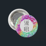 Chapa Redonda De 2,5 Cm ELLA/ELLA Pronunció a PERSONALIZADO colorido de na<br><div class="desc">Decora tu ropa con este botón de arte genial. ¡Hace un gran regalo! Puede personalizar y agregar texto también. Revisa mi tienda por muchos más colores y patrones! Hazme saber si también te gustaría algo personalizado.</div>