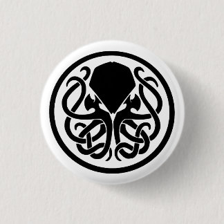 Chapa Redonda De 2,5 Cm Emblema de Cthulhu