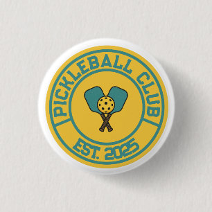 Chapa Redonda De 2,5 Cm Emblema del Vintage Pickleball Club Est. 2024