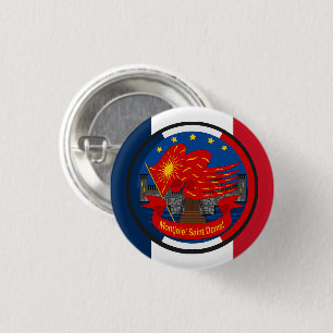 Chapa Redonda De 2,5 Cm Emblema patriota Vive la France